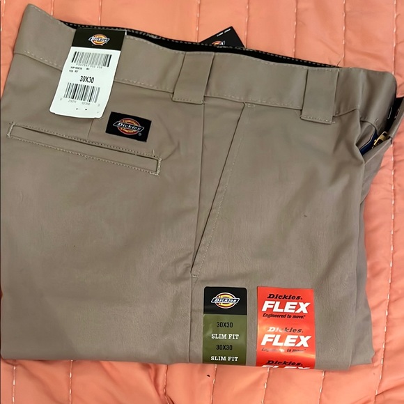 Dickies Flex Slim Fit Khaki Pants - Picture 1 of 3